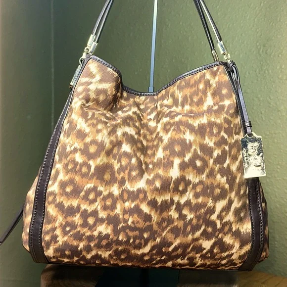 COACH Madison Ocelot Phoebe Shoulder Bag - Picture 4 of 16